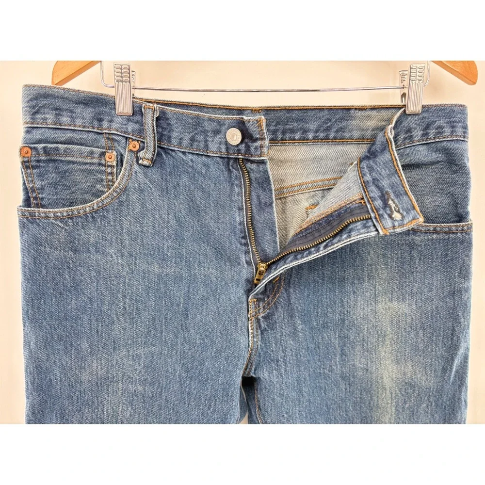 Levis 517 Mens 34X29 Bootcut Western Y2K Style Distressed Fading  Denim